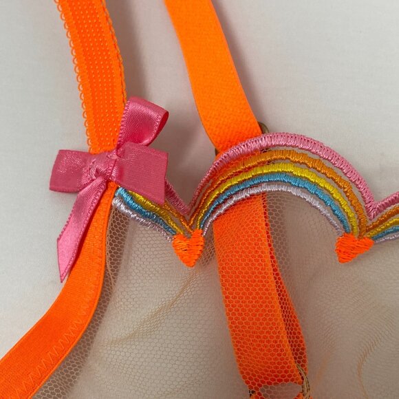 Agent Provocateur Izzy Orange Rainbow Bra 36DD - Picture 7 of 11